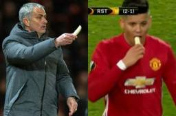 Mourinho le envió un platano a su jugador Marcos Rojo.