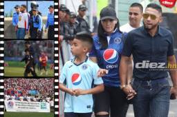 El partido aburrido entre Olimpia y Motagua dejó muchas imágenes y unas de ellas fue la tierna cara de Rubilio Castillo a Carlo Costly.