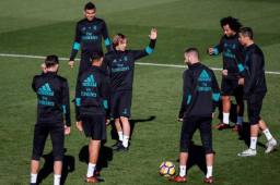 El Real Madrid se preparó para conseguir los tres puntos en el Derbi.