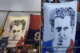 Al técnico argentino del Olimpia, Pedro Troglio, ya le hicieron una pancarta.