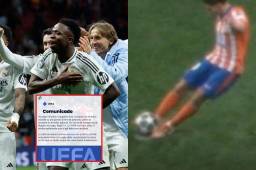 En un comunicado, que llega tras la consulta del Atlético de Madrid al respecto, la organización explica que el jugador contacta con el balón dos veces.