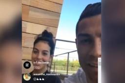 Cristiano y Georgina trasmitieron en vivo mediante redes sociales.