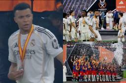 En Barcelona lo 'odian': el feo gesto de Mbappé con sus compañeros del Real Madrid tras perder la Supercopa de España