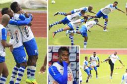 Un miércoles movidito en la Selección de Honduras. Entre bromas, dos posibles bajas y un concentrado y serio Jorge Luis Pinto, la Bicolor está casi lista para medirse a Panamá este viernes en el debut de la H en la Hexagonal de Concacaf. FOTOS: DELMER MARTÍNEZ