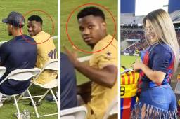 ¿Le dio un regalo? Los airados gritos de una hondureña al jugador del Barcelona, Ansu Fati; la genial reacción del crack y el ofrecimiento de baleadas
