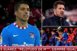 Luis Suárez no ocultó su gran enfado al momento de ser sustituido en el Sevilla-Altlético.