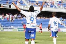 'Choco' Lozano lleva ocho goles en la actual temporada con el Tenerife.