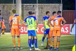 Los <b>Lobos de la UPNFM </b>empataron 2-2 ante el <b>Olancho </b>FC en el Estadio Emilio Williams. Foto: Olancho FC.