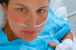 Katia Aveiro, ingresada en el hospital a causa del coronavirus.