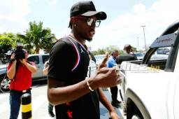 Alberth Elis llegó motivado a la concentración de Honduras para el juego ante Ecuador.