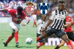 El hondureño Carlos Pavón en su primera temporada con el Toluca de México y Alberth Elis en su debut con el Monterrey frente a Tijuana. Fotos cortesía