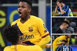 Te presentamos las mejores imágenes que dejó el triunfo del Barcelona 2-1 sobre el Inter en Italia. Lautaron Martínez, el más afectado tras la eliminación de su equipo. FOTOS: AFP.