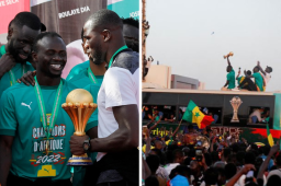 El presidente senegalés decidió condecorar a los jugadores y a todos los miembros de la delegación.