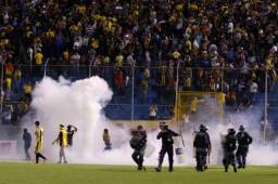 • El altercado en el Morazán generó la suspensión hasta nuevo aviso de la Liga Nacional.