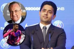 Nasser Al-Khelaifi expresó estar en contra de la Superliga europea que tiene como presidente a Florentino Pérez y Mbappé no irá al Real Madrid.