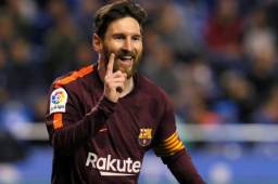 Messi supera por un gol a Mohamed Salah.