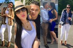 Emilio Izaguirre y su bella esposa.