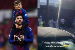 Thiago Messi nació en Barcelona junto a sus hermanos Mateo y Ciro. Se mudarán de España por primera vez.