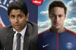 Nasser Al-Khelaïfi se refirió al polémico caso de Neymar fuera del Barcelona.