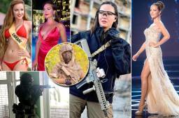 La modelo Anastassia Lenna se puso el traje de militar para defender a su gente ante los ataques rusos.