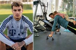 Los futbolistas del Bayern Múnich están participando juntos en sesiones de entrenamientos desde sus hogares.