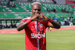 Rubilio Castillo anotó el pasado domingo y ahora se prepara para el compromiso del jueves ante el Aurora, club que ya le marcó.