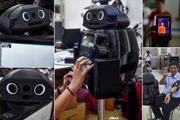 Debido a la delicada situación que vive el mundo, los ingenieros de Tailandia crearon un robot para luchar contra la epidemia del Covid-19.
