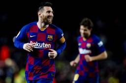 Messi ha marcado 19 tantos esta temporada con el FC Barcelona; se tata del máximo goleador de la Liga Española.
