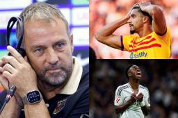 Hansi Flick habló sobre el tema de Ronald Araújo.