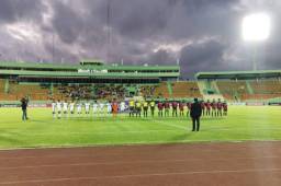 Enfrentamiento de Honduras ante República Dominicana en su debut durante el Premundial Sub 20. Foto cortesía Fenafuth