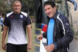 El entrenador del Honduras Progreso, Wilmer Cruz, le pide perdón a Héctor Vargas luego de las polémica declaraciones que se cruzaron. Fotos DIEZ