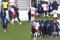 Escándalo en la Sub-18 de Francia: pierden por sufrir cuatro expulsiones y protagonizan batalla campal ante Polonia