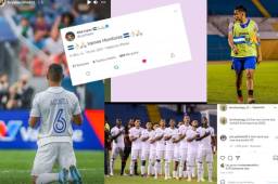 Los seleccionados de Honduras han colgado diversos mensajes en redes sociales ante de meterse a la cancha del estadio Azteca.