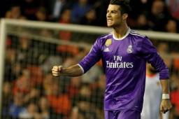 Cristiano celebrando su anotación frente al Villarreal.