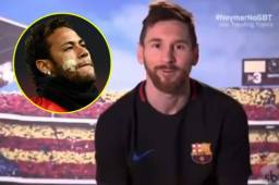 Messi admitió que echan de menos a Neymar en el equipo azulgrana.