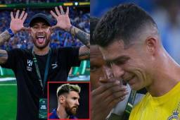 Neymar utiliza a Messi para burlase de Cristiano Ronaldo; el brasileño quedó campeón de la Copa Árabe y CR7 destrozado