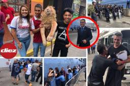 Gran ambiente se vive a las afueras del estadio Nacional previo al Clásico entre Motagua y Olimpia. No te pierdas el gran abrazo de DiegoVázquez con un aficionado.