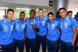 Los jugadores de la Selcción Sub-20 de Honduras se mostraron contentos previo al viaje.