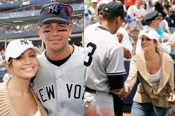 La cantante puertoriqueña, Jennifer López, en una foto de archivo con el expelotero de los Yankees de Nueva York, Alex Rodríguez. Foto cortesía