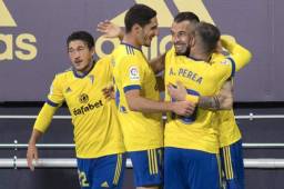 Negredo marcó el gol del triunfo para el Cádiz frente al Barcelona.