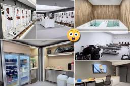 El vigente campeón de España y Europa tiene nuevo camerino que cuenta con todo, aunque tampoco es muy lujoso.