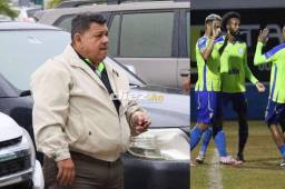 El presidente del Olancho no se guardó nada tras caer ante Olimpia en Juticalpa por la fecha 8 del Apertura 2024-25. Fotos: Marvin Salgado