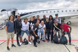 Luis Figo ha compartido esta foto en la que aparece el hondureño Tyson Nuñez.