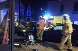 Así quedaron ambos vehículos tras el accidente ocurrido la mañana de este domingo en Bélgica.