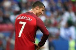 Cristiano salió frustrado tras el empate contra México.
