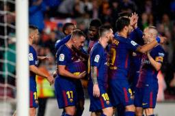 Barcelona derrotó 2-1 al Sevilla y sigue como solitario líder de la Liga de España.