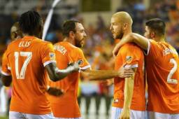 Alberth Elis llegó a nueve goles con el Houston Dynamo.