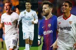 Harry Kane, Cristiano Ronaldo, Lionel Messi y Ben Yedder la están rompiendo en Champions.