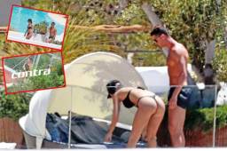 Cristiano Ronaldo pasa sus vacaciones cerca de Italia. Fotos cortesía: Contra y Sportstonoto.