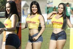 Las lindas chicas que llegaron al estadio Yankel Rosenthal.